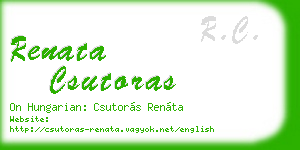 renata csutoras business card